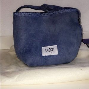 Small blue UGG handbag